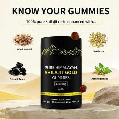 Pure Himalayan Shilajit Gold Gummies
